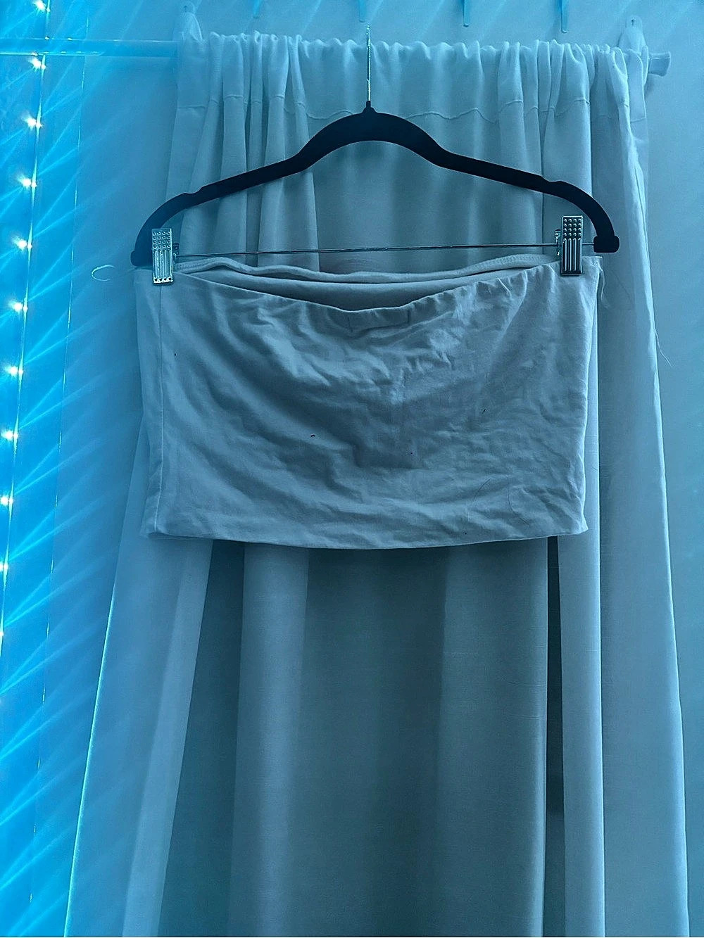 Active Basic Tube Crop Top in White Size Large Like New